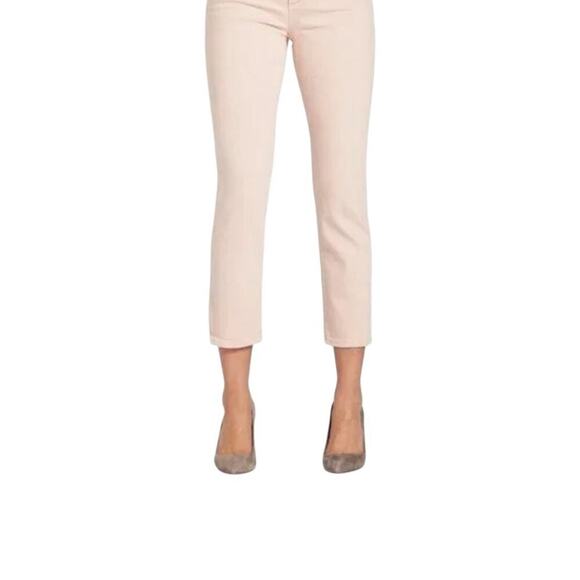 AG The Isabelle High-Rise Straight Crop Jeans, Blush, Casual, Weekend, 32 - Picture 2 of 16